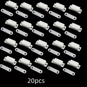 TEMU 20개 자석 캐비닛 자물쇠 - 강력한 고정력, 쉬운 설치, 나사 포함, 문/서랍/셔터에 이상적, 내구성 있는 플라스틱, 공간 효율적인 디자인