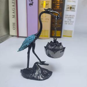 TEMU 1개 작은 학 모양 연꽃 향로 걸이, 크리스마스, 추수감사절, 부활절, 어버이날, 스승의 날 선물용 홈 데코