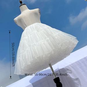 TEMU 여성용 소프트 튤 발레 드레스 페티코트 - 스포티 크리스마스 코스프레 스커트, 폴리에스터, 손세탁 또는 드라이클리닝 전용, 롤플레잉 및 댄스에 이상적, 로이스 레인 드레스, 볼륨, 롤플레잉, 발레 스커트