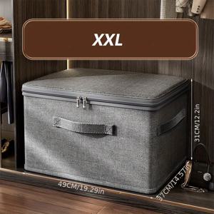 TEMU 대형 스택 가능 수납 상자 - 옷장, 침실, 주방 등에 적합한 다기능 공간 절약 정리함 - 장난감, 책, 의류 및 침구 시트를 위한 이상적인 선택