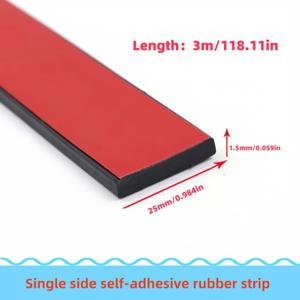 TEMU 자체 접착 고무 스트립, 양면 유리 패킹, 충격 흡수 방지 충돌 방지 미끄럼 방지 내마모 고무 패드, 안전한 설치를 위한 평평한 스트립