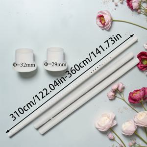 TEMU 1개 무드릴 텐션 샤워 커튼봉 - 조절 가능한 텔레스코핑 금속 욕실 봉, 인체공학적 그립 디자인, 화이트/블랙, 욕실·옷장·문 커튼용 다목적 커튼 지지대, 세련된 메탈릭 마감, 쉬운 조립 구성품, 내구성 강화|수건|커튼봉|샤워커튼