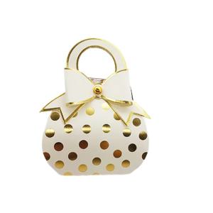 TEMU 10개 세트 창의적인 포터블 폴카 도트 캔디 선물 상자 (리본 포함) - 우아한 레드, 블루 & 골든 디자인 웨딩, 생일, 파티 용품용 내구성 플라스틱 장식 패키지