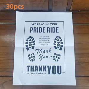 TEMU 10/ 팩 일회용 종이 자동차 바닥 매트, 방수, 차량 세부 작업 및 수리, 딜러, 기계사, 서비스 센터에 적합