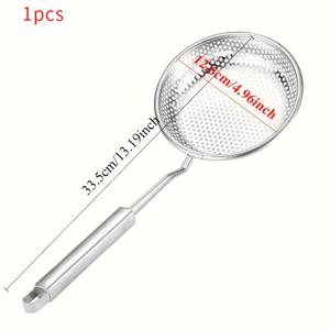 TEMU 스테인리스 스틸 체 - 물기를 빼고, 튀기고, 요리하기 위한 걸이형 콜랜더