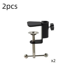 TEMU 책상 램프 및 마이크용 2개 세트 헤비듀티 메탈 캔틸레버 클램프 베이스 - 조절 가능, 접이식 디자인 및 높은 하중 용량