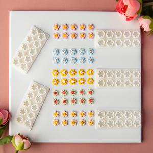 TEMU 5pcs 목자 스타일 꽃 폴리머 클레이 귀걸이 모양 세트 - DIY 보석 만들기 키트, 손수레 클레이 귀걸이, 자수 영감 도구, 전원 필요 없음