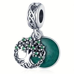 TEMU 1pc 구리 소원 나무 펜던트, 브레이슬릿, 목걸이, 키체인, DIY 보석 만들기, 크리스마스 및 데이에 이상적인 여성 선물