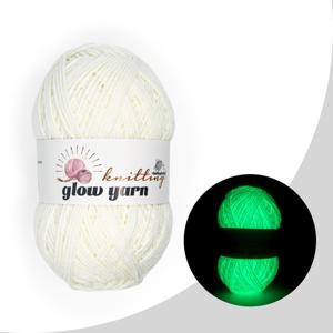 TEMU 야광 뜨개질 및 크로셰용 야드 - 78야드, 30g, 루미너스 네온 컬러(핑크/그린/블루/레드/화이트), DIY 공예, 할로윈, 크리스마스 프로젝트에 완벽한 니팅 액세서리 및 용품