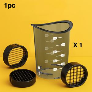 TEMU 수동 식품 슬라이서 및 채퍼 - 샐러드, 볶음 및 더 많은 것에 적합한 다재다능한 주방 가제트 - 안전 커버로 쉽게 다이시, 슬라이스 및 측정 - 식기 세척기 안전