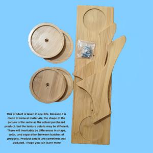 TEMU 꽃을 위한 나무 식물 진열대, 발코니 및 정원에 적합, 분재 및 기타 식물용 다중 층 구성.