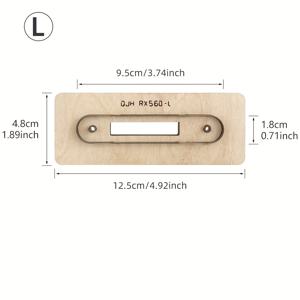 TEMU 1개 모바일 폰 충전 케이블/헤드폰 케이블 보관용 가죽 절단 몰드, 가죽 스탬핑 몰드, DIY 공예, 고탄소강 블레이드, 가죽 절단 용이, 나무 고정판, 절단 기울임 방지