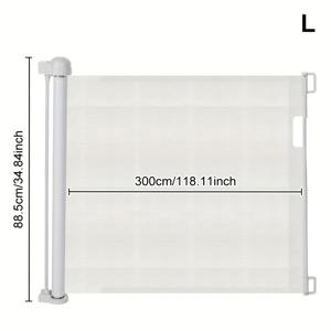 TEMU 1개 반려동물용 리트랙터블 게이트 바 고양이 및 개 방지 펫 도어 바 계단 룸 파티션 소형 강아지 울타리 고양이 장벽