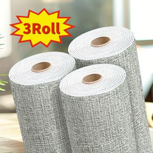 TEMU 3롤 자가 점착식 3D 폼 벽지 스티커 - 텍스처 두꺼운 비닐 필 앤 스틱 패널, 간편한 청소 및 절단, 거실, 주방, 침실, 사무실 장식용 매치 디자인, 벽지, 주방 개선, 모던 데코, 텍스처 두꺼운 벽지, 주방 벽지, 매치 벽지, 비닐 벽지