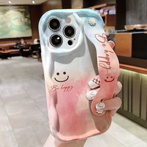 TEMU 크림 리본 더블 그라데이션 패턴 프린트가 있는 모바일 폰 케이스, Apple 시리즈 11\12\13\14\15\16promax 및 Samsung 시리즈 A05/A15/A25/A35/A55/S23/S24Ultra에 적합