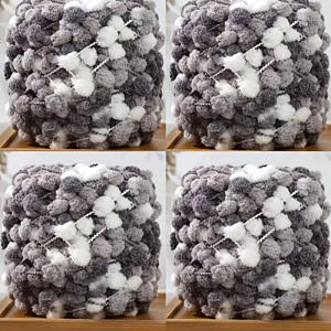 TEMU 4pcs≈400g 두꺼운 플러시 폼 폼 양, 색상, 크로셰 및 니트용 손수직 두꺼운 양 - 담요, 베개, 스카프, 모자, 가방 등 DIY 공예