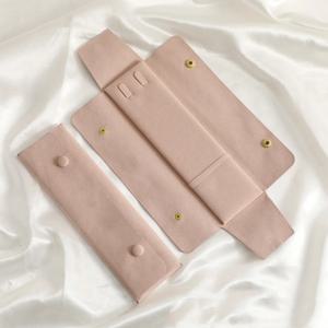 TEMU 1pc 럭스 폴리에스터 보석 롤 정리함 - 휴대용 다기능 목걸이 및 패ンデ트 보관 가방