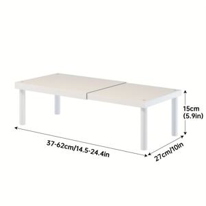 TEMU 모던 주방 캐비닛 싱크대 밑 수납 선반, 높이 조절 가능 - 튼튼한 메탈 프레임, 공간 절약형 디자인 (조리대 & 싱크대 밑 정리함), 싱크대 밑 수납 정리함, 조리대 정리함, 세면대 하부장, 주방 정리 및 수납, 수납정리함, 씽크대 수납, 싱크대정리선반, 선반