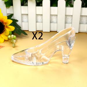 TEMU 2D 플랫, 2개 미니 아크릴 신발 장식 - 투명 하이힐 오너먼트 (블루, 핑크 & 클리어), 홈파티, 웨딩 데코, 신부용 결혼신발 컬렉터블 액세서리, 할로윈, 크리스마스, 2D 플랫