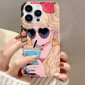 TEMU 폰케이스: 창의적이고 귀여운 카툰 패턴 한국식 필름 소재 폰케이스, 아이폰 16/15/14/13/12/11/7/8/플러스/프로/프로맥스/X맥스 XR X/XS/SE 2/SE3 전용 폰케이스, 선명하고 리얼한 패턴 폰케이스