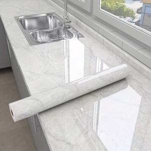 TEMU 두꺼운 방수 스티커 주방 카운터탑, 캐비닛 및 스토브용, 자체 접착식, 방수 및 내열성, 대형 대리석 벽지 제작, 부착 및 떼기 벽지, 침실 벽용 자체 접착 벽지, 거실용 벽지