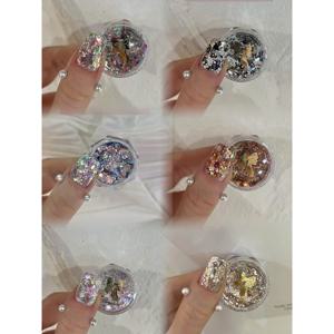 TEMU 6개 네일 글리터 시퀸 - 혼합 모양, 무향료, 다양한 스타일 - DIY 매니큐어 및 페디큐어에 적합