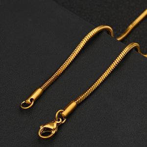 TEMU 1개 스테인리스 스틸 50cm 스네이크 목걸이 - 18K 금도금 힙합 스타일 코일 선물, 크리스마스, 발렌타인데이, 새해, 마르디 그라 파티 및 연중 착용 (내구성 및 변색 방지)