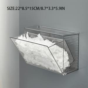 TEMU 벽걸이 투명 플라스틱 신발 커버 정리대 - 드릴 없는 설치, 장갑·마스크·액세서리 보관용 다중 구획 디자인, 현대적인 홈 엔트리웨이 오거나이저, 신발 수납 정리함, 디자인, 투명 디자인