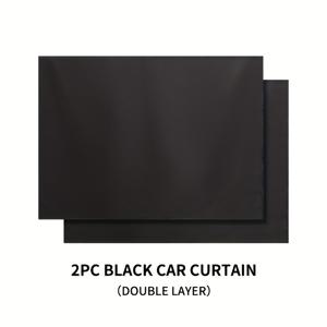 TEMU 2pcs 자석 텔레스코픽 자동차 선샤드 커튼 - 차량 내부용 여름 절연 프라이버시 패널, 검은색 트윌 직조, 태양 보호 및 열 감소용 접이식 디자인, 자동차용 선샤드, 차량 냉각 액세서리, 프라이버시 창 커버, 현대 창 처리, 쉽게 설치 가능한 패널|차량용햇빛가리개|차량햇빛가리개|자동차햇빛가리개
