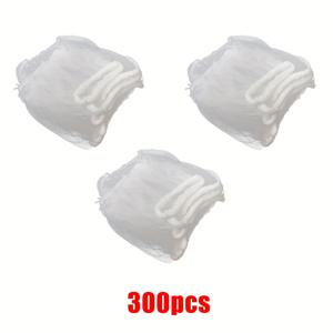 TEMU 200/300개 탄성 메쉬 싱크 필터 백 - 주방 및 야채 세척용 방청 일회용 배수 보호대, 쓰레기 분리, 쉬운 배수 클리너, 필수 청소 용품