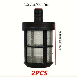 TEMU 2개 세트 수족관 워터 펌프 필터 시스템, 이중 스테인리스 스틸 & 메쉬 필터, 자동 흡입 기능, 쉬운 설치, 어항, 연못, 수경 재배 시스템용 - 블랙 하우징 & 투명 상단의 기계식 필터, 전기 불필요, 내구성 강화 & 유지 관리 간편, 효율적인 물 순환 및 여과 기능을 위한 입구 필터 메쉬 포함, 어류 및 수생 서식지 사용에 이상적