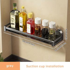 TEMU 1개 공간 절약형 욕실 선반 - 흡입 컵 설치, 드릴링 필요 없음, 강력한 욕실 선반, 샤워 및 화장실 벽/ 타일에 적합, 다기능 보관 정리기, 부활절 선물, 시즌 돌아오기 선택, 선반|화장실선반