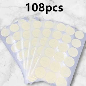 TEMU 54/108개 엠보싱 감사 스티커 - 35x35mm 원형 자체 접착 일회용 매트 종이 봉인, 선물 포장, 상자, 가방, 병에 적합 - 우아한 고급 질감 포장 장식