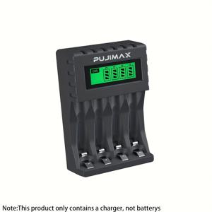 TEMU KOSHARE 배터리 충전기 LCD 디스플레이, 4 슬롯, 1.2V AA/AAA NiCd NiMh 충전식 배터리용 스마트 고품질 빠른 충전, 원격 제어 배터리 충전기