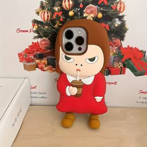 TEMU 3D 만화 캐릭터 스탠드 업 피규어 애플 16 프로 맥스, 15 프로 맥스, 14 프로 맥스, 13 프로 맥스에 적합합니다. 실리콘 만화 나라 요시토모 폰 케이스 아이폰 16/15/14/13에 적합합니다. 커플에게 완벽하고 선물로 적합합니다. 14 프로와 13 프로의 귀여운 및 재미있는 디자인.