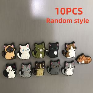 TEMU 10개 세트 재미있는 냉장고 자석 - 창의적인 고양이 테마 냉장고용 자석, 사무실 화이트보드 또는 식기세척기에 완벽한 주방이나 다이닝룸 장식, 발렌타인데이 선물