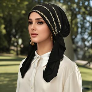 TEMU 통기성과 편안함의 무슬림 여성용 헤드스카프, 야외 여행용