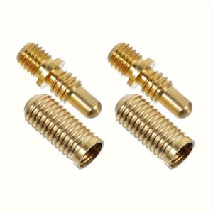 TEMU 1/2 세트 구리 풀 큐 스크루 - 풀 큐 커넥터 및 확장 키트, 빌리어드 액세서리, 풀 및 레저에 완벽합니다.