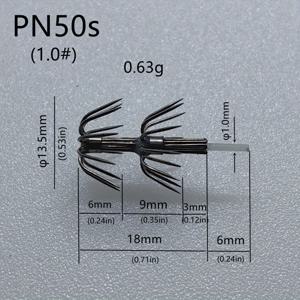 TEMU 10개입 헤비듀티 더블 오징어 크라운 훅 - 전문가용 일본식 우산형, #1-#4 사이즈 (PN50-S) - EGI 지그잉, 문어, 오징어 낚시용 - 내식성 낚시바늘 - 트롤링, 캐스팅, 바닥낚시에 적합 - 낚신편 및 지그잠기와 호환 가능, 문어낚시 훅, 트롤링 훅, 우산형 훅, 내구성 강한 낚시바늘