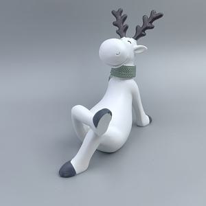 TEMU 1개 아트 귀여운 사슴, 창의적인 레진 사슴 홈 데코 선물, 신혼부부, 고백 인형, 자동차, 가족 거실 바 커피숍 장식용 수제 조각 장식품