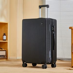 TEMU 패션 대용량 여행 가방 | 20인치 ABS+PC 하드 쉘 트롤리 케이스, 망원 핸들 및 비밀번호 잠금 장치, 지퍼 잠금 방식