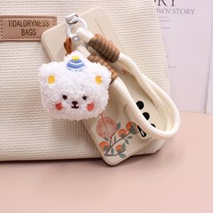 TEMU 행복한 플러시 베어 휴대폰 끈 손목 스트랩, 귀여운 분실 방지 모바일 폰 코드