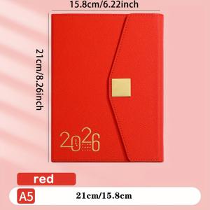 TEMU 2026 클립보드 캘린더 & 플래너 - 골든 클립 포함 365일 시간 관리 주최자, 영어 내부 페이지, 생생한 색상(네이비/블루/오렌지) - 학생 및 사무실 효율성 가이드용 일일 생산성 트래커|달력|달력|캘린더