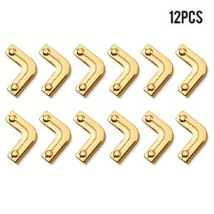 TEMU 12개입 가방 코너 보호 버클 - , 핸드백, 상품용 장식 코너 프로텍터, DIY 지갑 제작