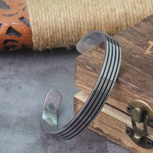 TEMU 201 201 스테인리스 스틸 남성 수제 팔찌 | 데일리, 선물, 파티 행사 등 다용도, 비보석 금속 도금