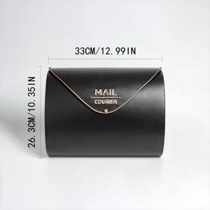 TEMU 하니얼 벽걸이 우편함 - 내식성 금속 파우더 코팅, 메일 쿠리어 디자인 & 안전한 소포 슬롯, 주거 및 상업용 내구성 야외 우편함