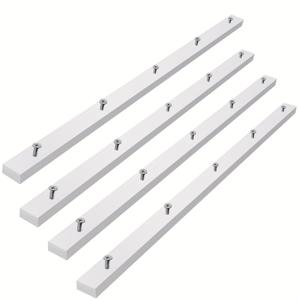 TEMU 4개 세트 헤비듀티 테이블쏘 크로스컷 슬레드 (마이터 슬롯 또는 클램프 고정 장치 포함) - 사전 구멍 뚫린 플라스틱 가이드 및 20개 나사, DIY 목공용 펜스 시스템 (테이블쏘 호환) 3/4