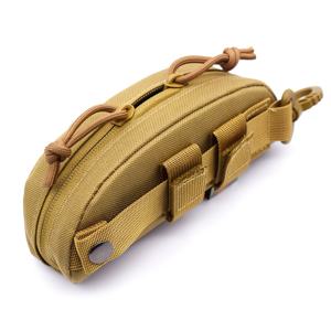 TEMU 야외 전술 하드 쉘 안경 케이스, 캐주얼 스타일, 몰레 시스템 부착, 안경 보관 가방, 보호 케이스 포함