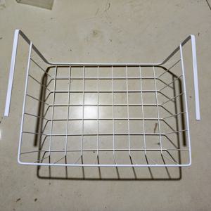 TEMU 대형 모던 수납 정리함 - 설치 불필요한 매달이 바구니, 주방, 기숙사 책상용 - 내구성 있는 금속 와이어 메쉬 디자인의 다기능 층별 선반 - 공간 절약형 수직 수납 솔루션 (식품 접촉 불가)