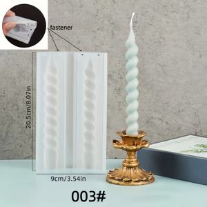 TEMU 스파이럴 캔들 실리콘 몰드, 원추형 캔들 실리콘 몰드, 아로마테라피 캔들 DIY, 스파이럴 롱 로드 캔들 몰드, 아로마테라피 캔들 DIY 만들기에 적합, DIY 홈 및 데이 장식